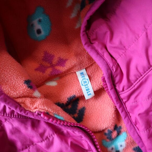 Columbia Toddler Double Trouble Jacket 2t  Wild Fuchsia/Blush Pink Woodlands - Picture 4 of 8
